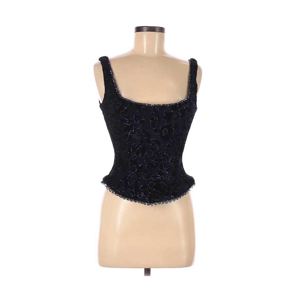 Cache Sexy Sleeveless Embellished Bustier Top NWT